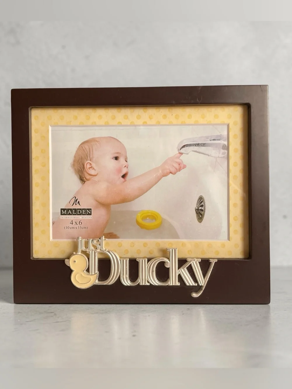 Malden “just ducky”photo frame, vintage, wooden